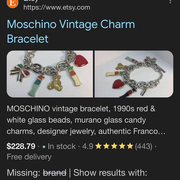 Vintage Moschino Charm Bracelet - Picture 6 of 6